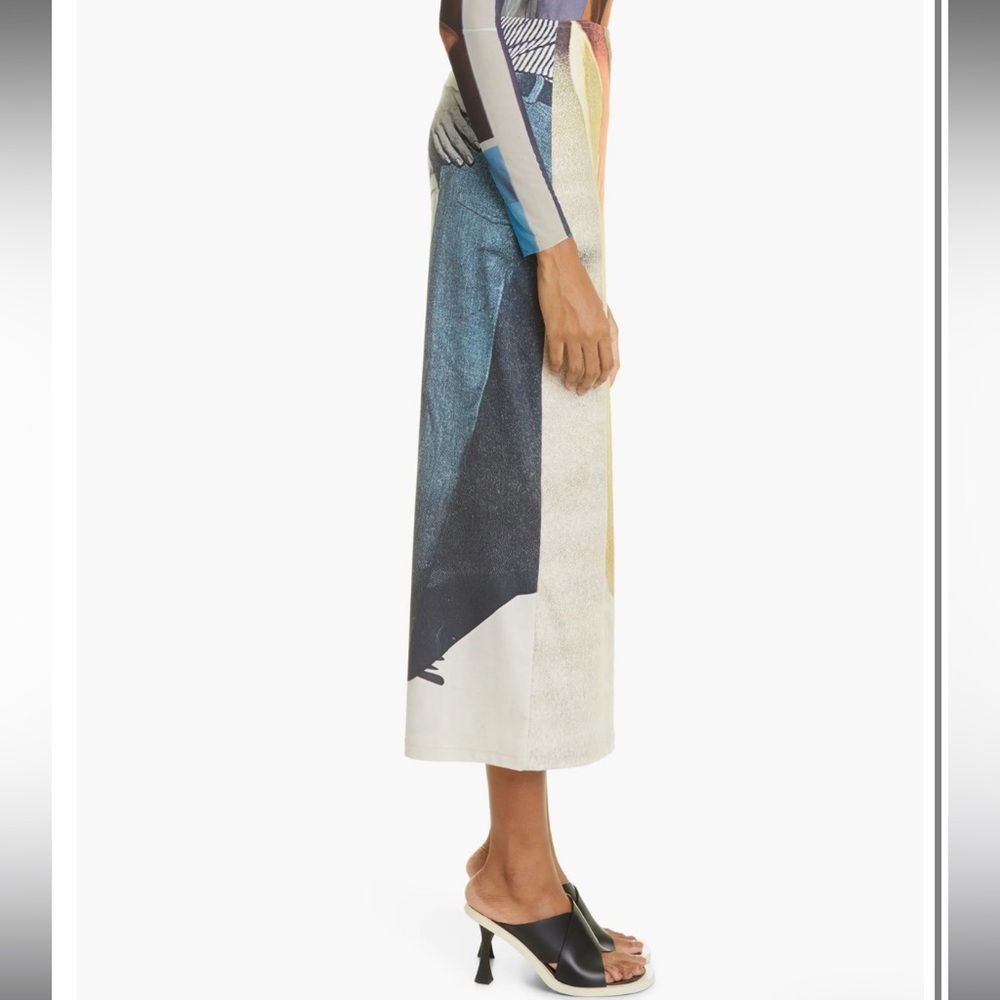ELLISS Handsy Ankle Skirt Multicolor Double Pattern Sizw Medium NWT Brand New - Picture 11 of 14
